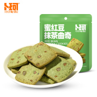 卜珂 蜜红豆抹茶曲奇100g×6袋 零食!