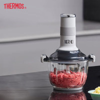 THERMOS 膳魔师和面绞肉机家用多功能辅食机料理机全自动绞馅机蒜蓉机大容量碎肉机2.5L EHA-5623A!