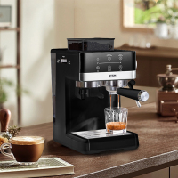 BTSM研磨一体咖啡机 半全自动家用意式便携式咖啡机研磨机 -BTKF-YM135!