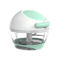 美之扣160ml星球手拉三刀蒜泥器 捣蒜器绞肉机神器拉蒜蒜蓉碎菜机切菜神器婴儿辅食辣椒捣蒜泥器sl53!