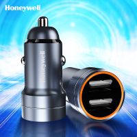 霍尼韦尔(Honeywell) 车载充电器点烟器一拖二 双口usb快充头24W汽车手机充电转化器HZCC2!