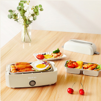 莱小厨电热饭盒FH3双层三食格 300W水加热 SUS304!