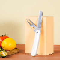 十八子作 家用轻便 易携带刀叉两用不锈钢水果刀 多用果刀 不锈钢 水果刀UK-01!