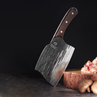 十八子作SL2326 手工锻打刀具 家用菜刀墨锋斩切刀 磨锋系列斩切刀SL2326-AB!