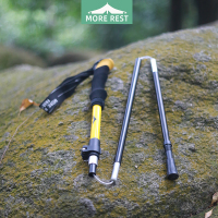 MOREREST陌旅仕户外登山杖铝合金折叠超轻超短伸缩徒步爬山多功能行山杖MX-126!