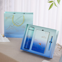 共禾京品 保温杯商务套装ZFWACOM220018-蓝色!