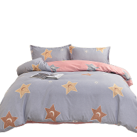 洁丽雅(grace) 活性磨毛贡棉四件套200*230cm JLY-J2168魅力星辰!