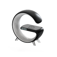 巴赫约翰 G7无线蓝牙音箱HIFI高保真音效重低音炮音响桌面便携 七彩氛围音响+无线充+闹钟 G7(颜色随机发货)!