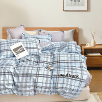 大嘴猴(Paul Frank)游乐园全棉四件套米兰200×230cm PFFCS250027U床单被套枕头套床上用品