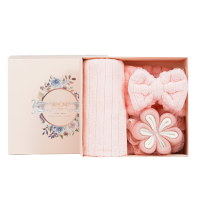 BeyondKids博洋宝贝 毛巾 束发带 沐浴花 洁肤洗浴套装三件套BYMJXW-60!