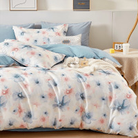 博洋四件套床上用品被套床单枕套 床品四件套—紫苑倾心 1.5米床!