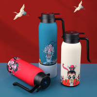 艾姆德 国潮温显家居壶 保温壶 智能显温保温 不锈钢保温壶 颜色随机-DH-GC15!