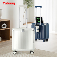 途帮(TOBOOG)多功能便携登机箱282 谷物白18寸(颜色随机发货)!