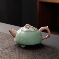 八方礼 哥窑鼎盛辉煌5入茶具旅行茶具户外便携式陶瓷快客杯BFL2020-26!