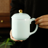 八方礼龙泉青瓷元首杯(影青)!