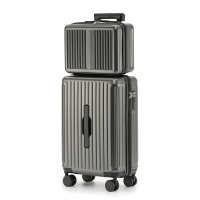 途帮(TOBOOG)商务可登机子母行李箱2103 铁灰色!