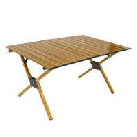 徽羚羊克米特椅户外折叠椅便携露营椅子野外钓鱼凳子沙滩野餐野营 木纹蛋卷桌 90cm HLY-YYTC-22108!