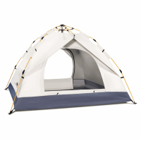 徽羚羊 云雾帐篷户外露营防雨过夜 全自动便携遮阳露营帐篷双人款2*1.5m 流沙金HLY-ZP-2300!