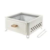 徽羚羊 云炙烤火炉户外庭院烤火盆取暖炉 室内烧烤炉家用围炉煮茶方形煮茶炉 白色HLY-SKL-24001!