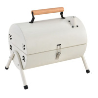 徽羚羊 云炙烤火炉户外庭院烤火盆取暖炉室内烧烤炉 家用围炉煮茶烟囱可折叠烧烤炉 白色HYL-SKL-24006!