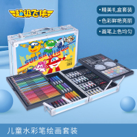 超级飞侠 儿童铝盒绘画套装(145件) MP-WJ005!