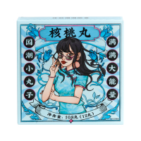 茯济堂原创核桃丸桃仁黑芝麻木糖醇即食坚果零食独立包装(小蓝盒)108g!