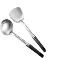 美厨 尚厨系列304不锈钢炒铲汤勺2件套 MCCU8060!