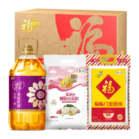 金龙鱼 中粮福临门运气到身边大礼包 10kg+5L 员工必备福利 企业礼品中粮礼包!