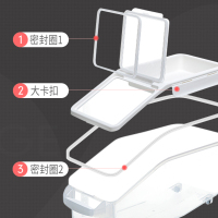 禧天龙 T-3336米桶升级加厚透明米桶防潮防虫密封储米箱单个装!