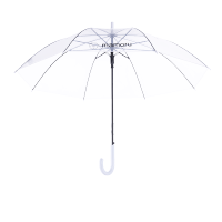 Mamoru弯把手(长柄)透明伞4573504535768-1 透明学生日系女孩双人伞网红小清新长柄拍照公主伞!