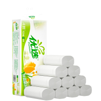 心相印 优选郁金香系列75克10粒装三层无芯卫生纸(橙花) LR910!