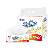 心相印 70抽塑装无印花厨房纸巾 3包*4提(70抽/包)KDT170!