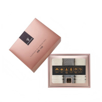 金号/沁羽系列/纯棉毛巾三条礼盒装HY1977-4