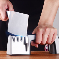 美之扣 厨房磨刀器家用磨刀石 多功能磨刀棒 防滑安全 四段磨刀器 带护手器mdq3!