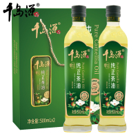 千岛源茶油纯正山茶油 压榨食用油冷榨茶籽油 [礼盒]纯正茶油500ml*2!