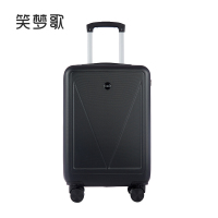 笑梦歌 猫耳朵行李箱炫酷黑20寸 MG1996休闲旅行箱万向轮密码箱拉杆箱!