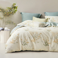 LOVO 轻风徐来床品四件套200x230cm 简约风床上用品床品套件 床单 被罩 枕套-VAD0071-4!