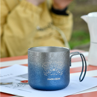 marie claire(嘉人)不锈钢马克杯350ml(无盖)冰蓝MCMG001!