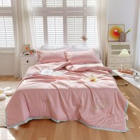 罗蒙( ROMON) 柔肤棉大豆被加厚保暖冬季单双人被褥 春秋被180*200cm LM-4189!