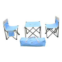 纵贯线(Seashore) 户外折叠桌椅套装组合便携式烧烤露营餐桌野外野营野餐休闲ST-09 四件套休闲桌椅!