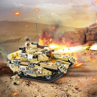 AULDEY奥迪双钻 积木双炮坦克 HA389908!