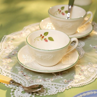 WEDGWOOD威基伍德欢愉假日陶瓷马克杯水杯欧式茶杯碟!