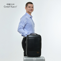 Cmierf kuect商务通勤双肩包CKIR-B1019 背包笔记本电脑包大容量旅行包商务双肩包时尚运动包!