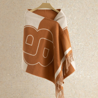 BOSS HUGO BOSS Double B LOGO提花羊毛披肩-HBPJ-007!