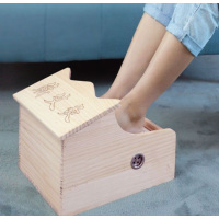 大明古艾足部艾灸盒木制多功能熏脚仪专用器具家用足底随身灸暖足灸箱