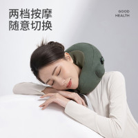 左点zdeer 颈椎按摩器颈部肩部按摩仪按摩枕充气式颈椎按摩仪揉捏按摩放松午睡枕U型枕!