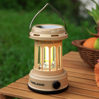 骆驼户外露营灯多功能照明长续航充电可移动帐篷灯手提马灯 露营灯-米色-175CJ46025