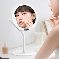 AML021BAMIRO 高清日光镜 MINI3化妆镜带灯Led智能美妆镜 桌面台式高清补光梳妆镜子AML021B