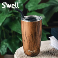 swell 保温保冷-随行不锈钢咖啡杯530ml(不带吸管)-柚木!