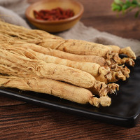 长白山人参全须生晒参亚克力盒200g/盒(60-65) 煲汤泡水材料送长辈节日礼盒